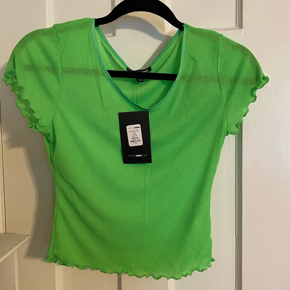 lime green top